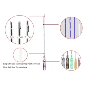  fish bone nose threading pdo needles type skyden